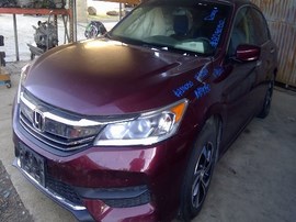2017 ACCORD, MAROON, LX, 2.4L, AT,  A24050